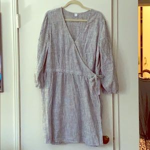 Old Navy Striped Wrap Dress